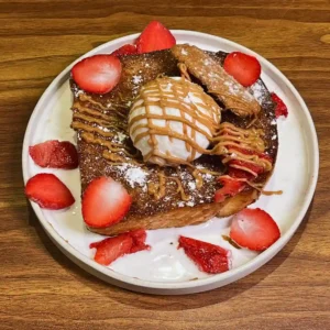 Strawberry/Biscoff Toast