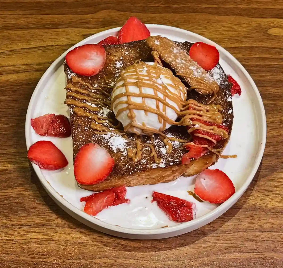 Strawberry/Biscoff Toast