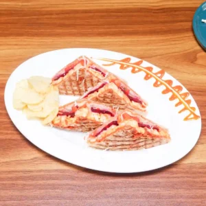 Lal Pahadi vegetable/chicken Sandwich (Spicy)